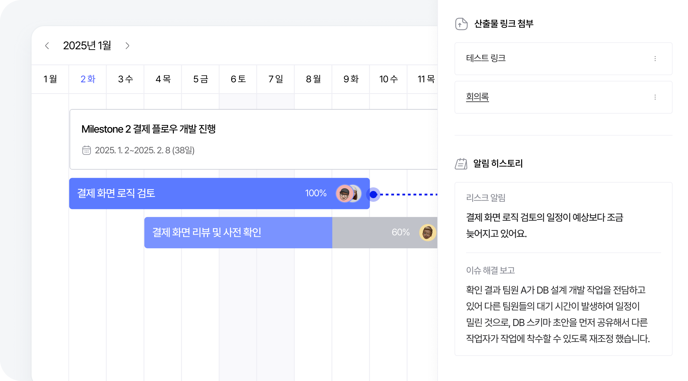 맨먼스 - 그릿지 작업 범위