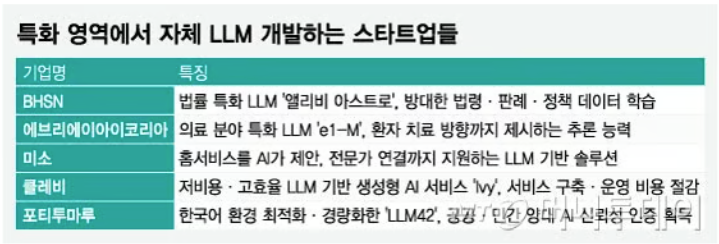 기업 LLM 자체 구축 스타트업